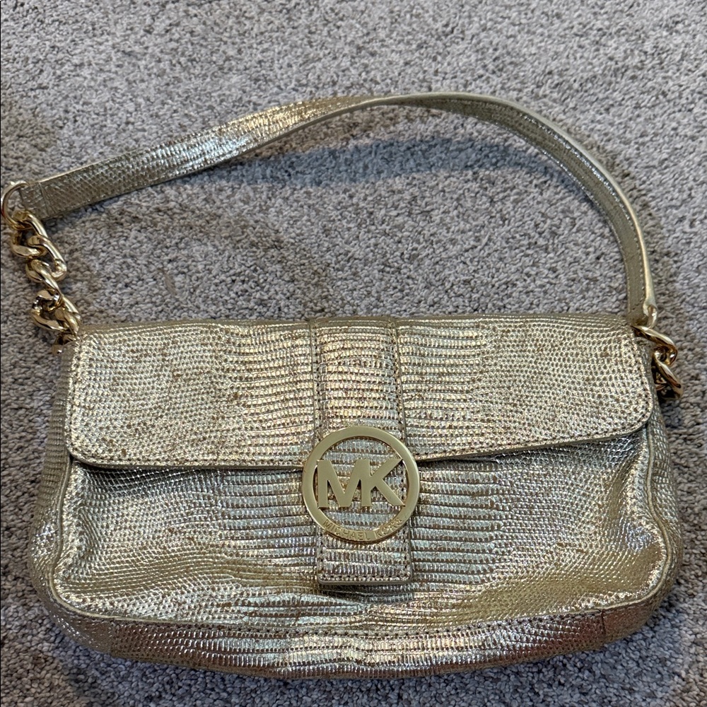 Michael Kors Metallic Gold Shoulder Bag